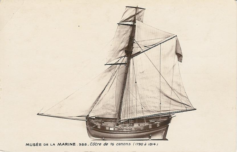 N° 988 Côtre de 16 canons